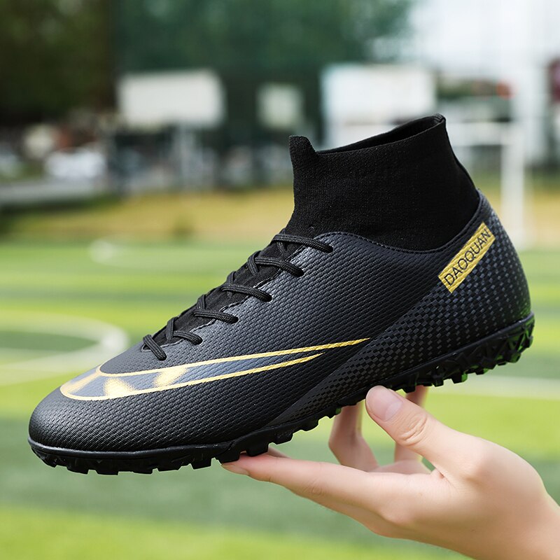 GripStrike | Herren-Fußballschuhe mit hohem Schaft – Atmungsaktive Outdoor-Fußballschuhe, rutschfeste Kunstrasenschuhe