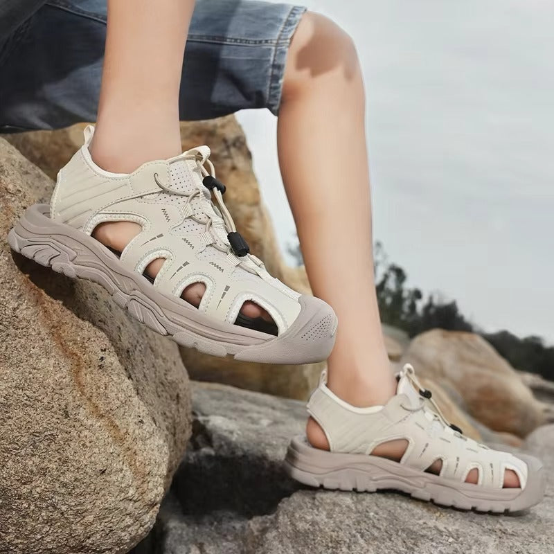 TerraStep | Sandales de randonnée respirantes pour hommes - Sandales robustes pour les sentiers de randonnée, résistantes à l'eau