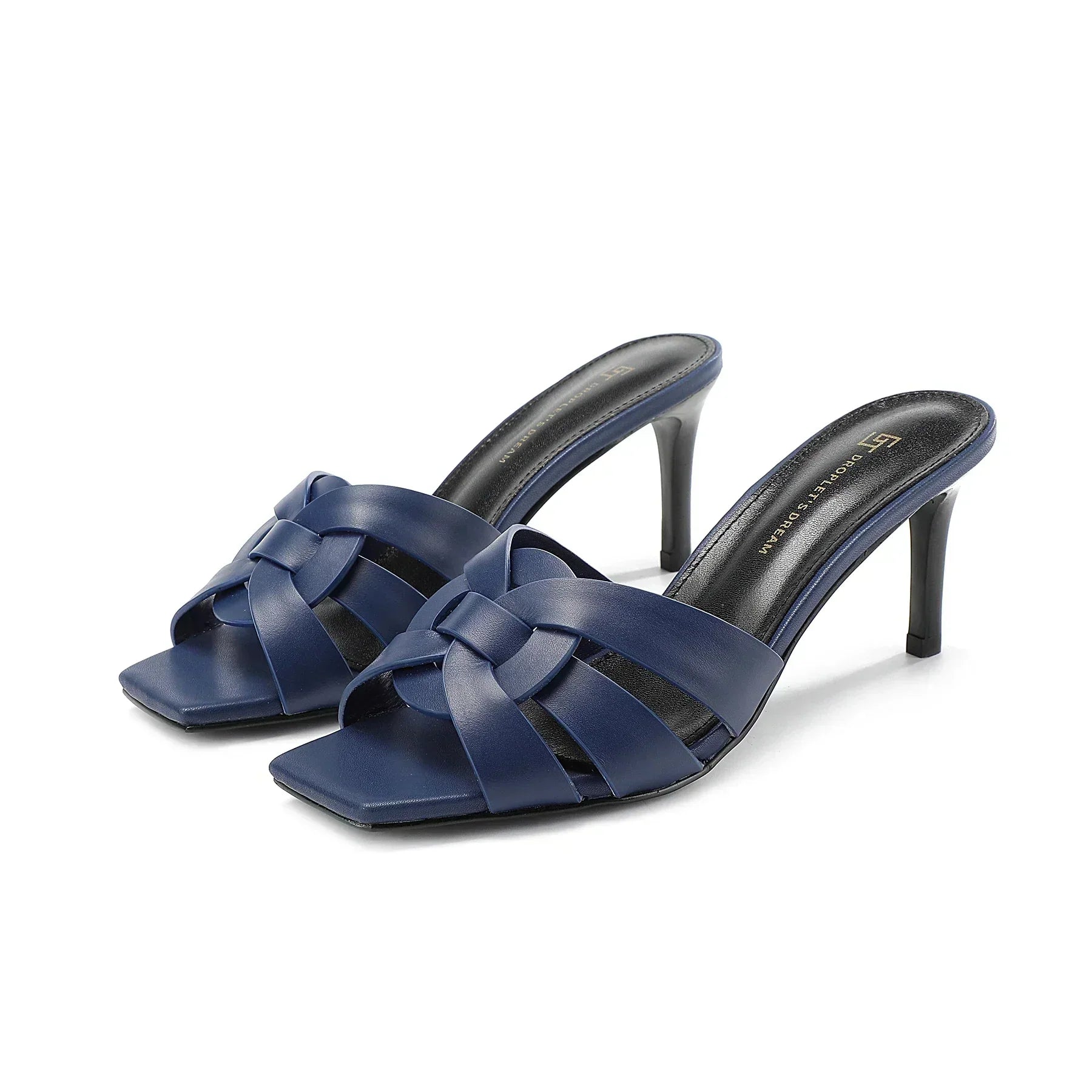 Galiora | Leren muiltjes met hak voor dames – Elegante instapschoenen