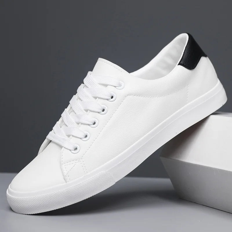 Rovex | Klassieke leren herensneakers – Ademend vetersysteem, comfortabele en duurzame schoenen
