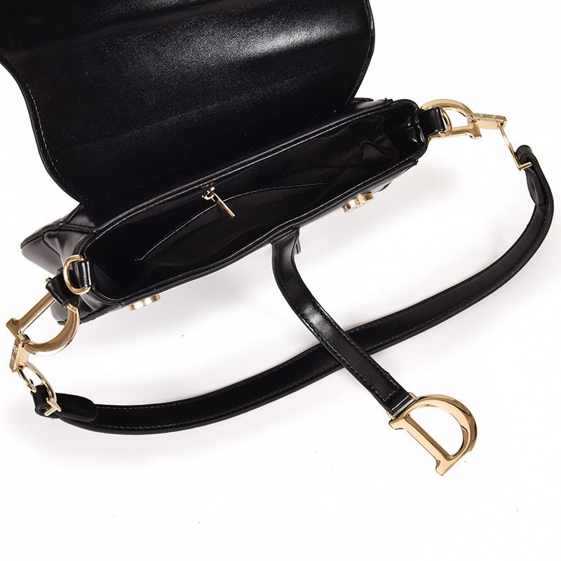 Cavessa | Sac de luxe pour femme - Sac bandoulière en cuir PU, élégant sac à main de créateur pour femme