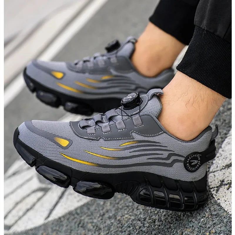 SafeStride | Orthopedische S3-veiligheidsschoenen voor heren – antislip, ademende werksneakers