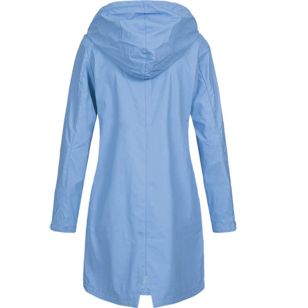 Eefje | Imperméable à capuche, léger, coupe-vent, veste décontractée pour les activités de plein air et les voyages