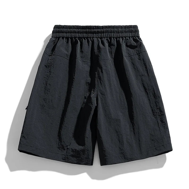 Tavion | Ademend short voor heren – lichtgewicht zomerse cargoshort met ritszakken