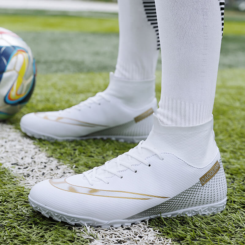 GripStrike | Herren-Fußballschuhe mit hohem Schaft – Atmungsaktive Outdoor-Fußballschuhe, rutschfeste Kunstrasenschuhe