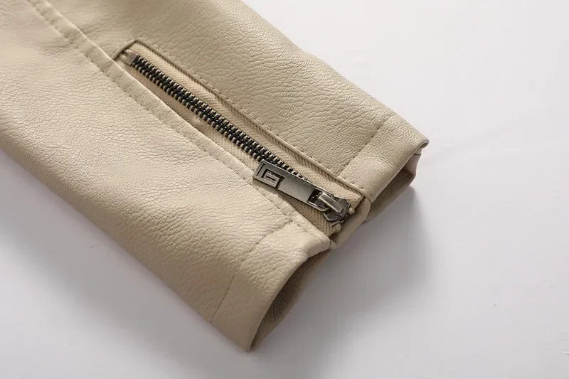 Eryk | Herenleren jas met capuchon, fleecevoering, casual streetwear, buitenkleding voor alle seizoenen