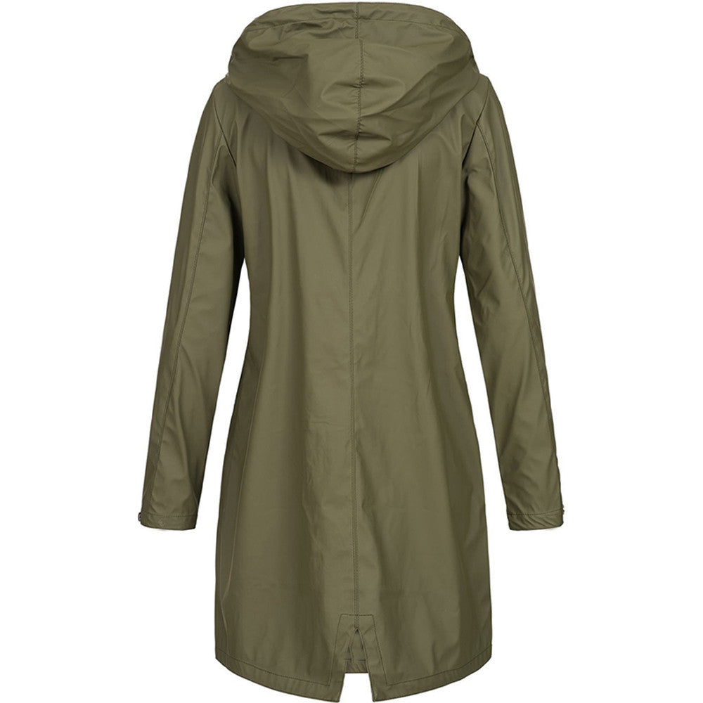 Eefje | Imperméable à capuche, léger, coupe-vent, veste décontractée pour les activités de plein air et les voyages