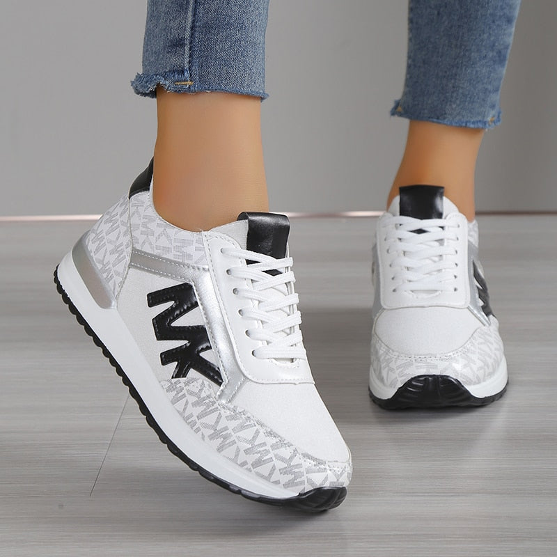 Basha | Comfortabele damessneakers  Ademende orthopedische wandelschoenen