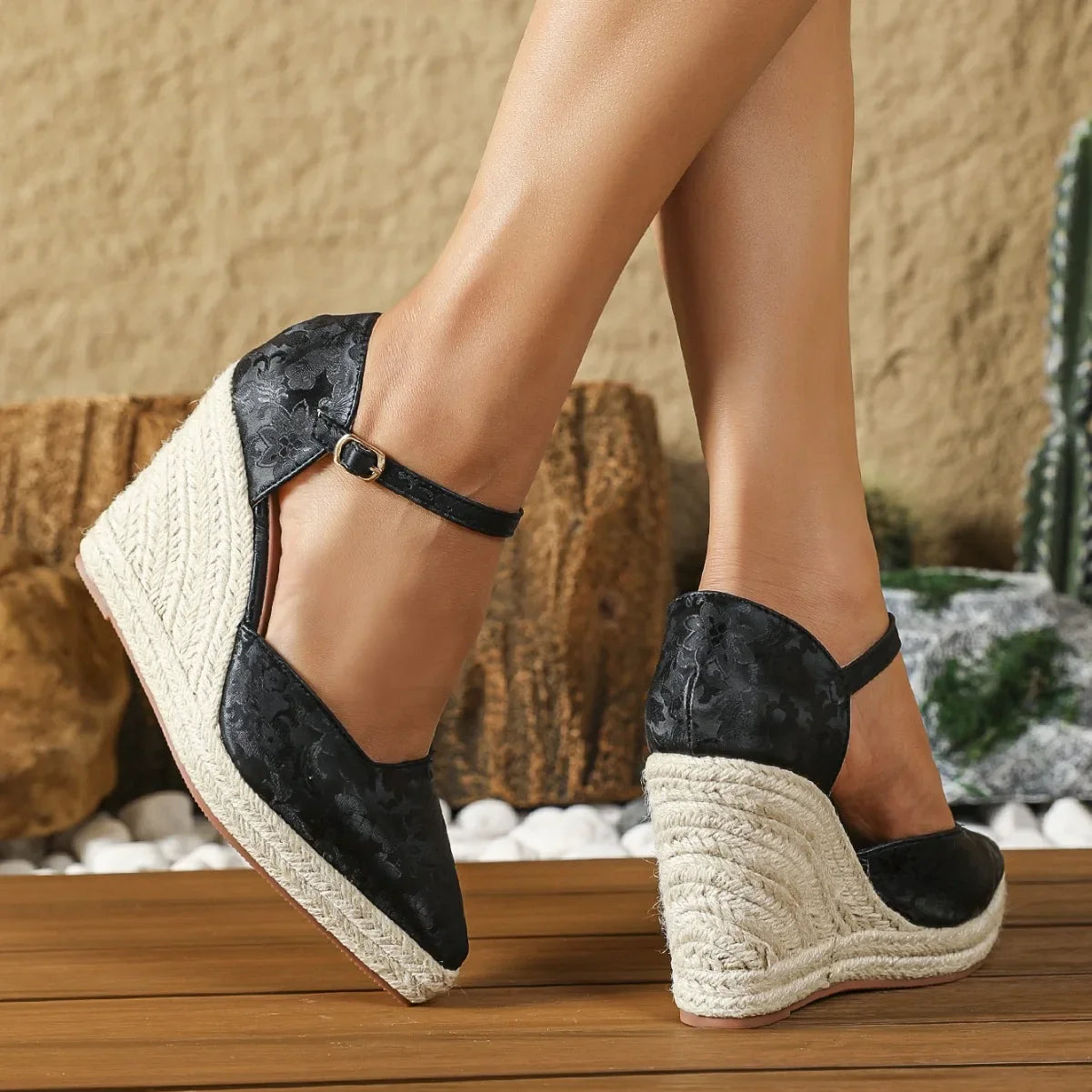Raluca | Boho-Keilsandalen für Damen – Stilvolle, bequeme Sommerschuhe