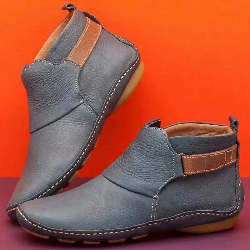 FlexBoot | Bottines orthopédiques en cuir pour femmes - chaussures confortables et élégantes pour la marche et le soulagement de la douleur