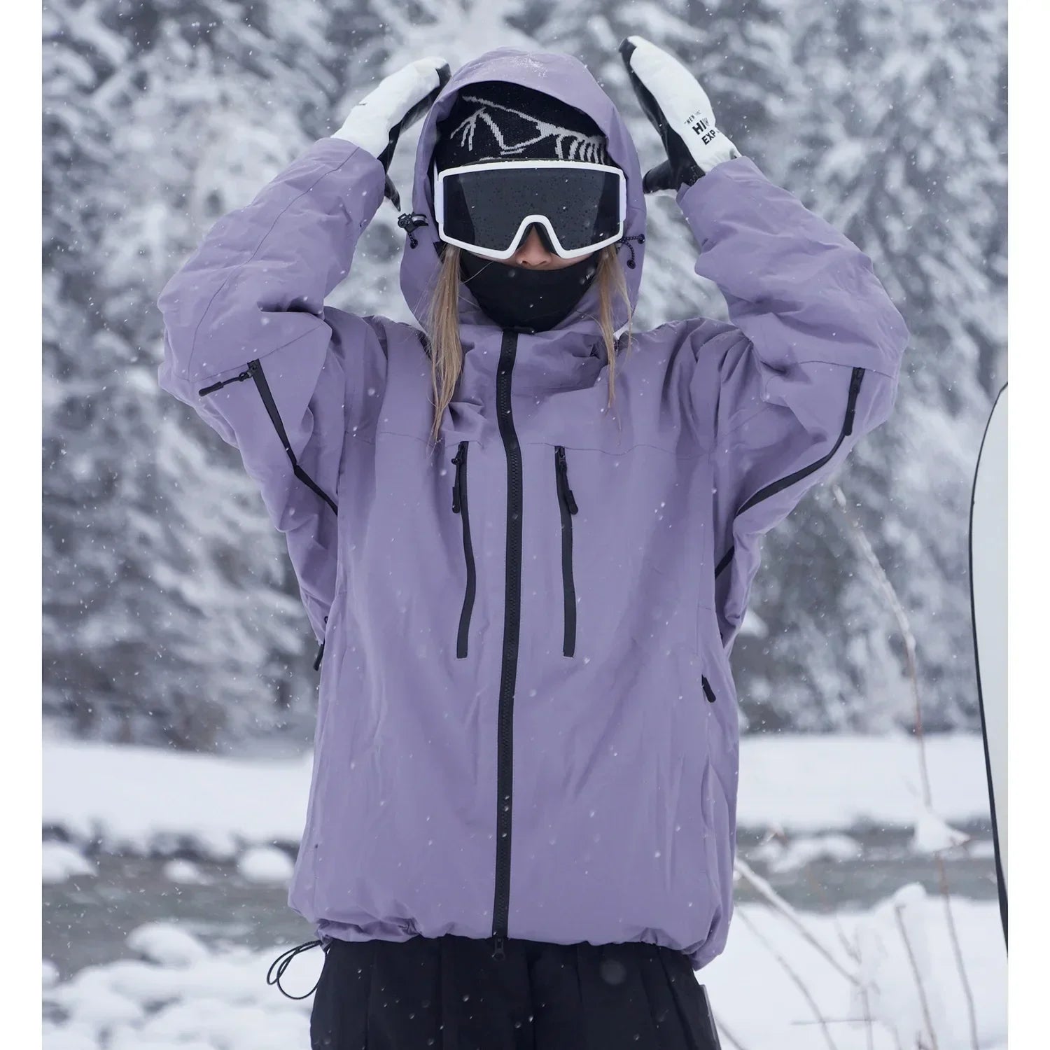 Skyward | Unisex ski-jas – waterdichte winterjas met capuchon, geïsoleerd, winddicht en veelzijdig outdoorjack