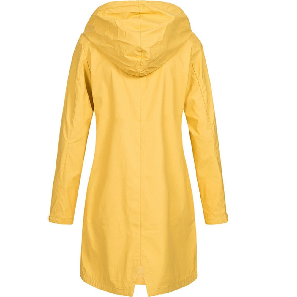 Eefje | Imperméable à capuche, léger, coupe-vent, veste décontractée pour les activités de plein air et les voyages