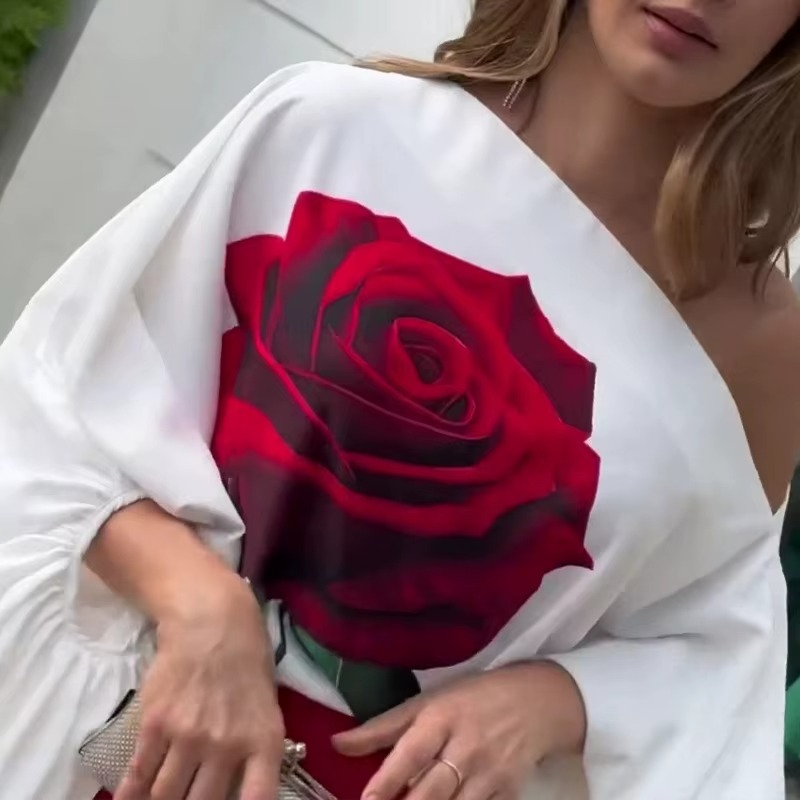 Virae | Dames set met bloemenprint – Elegante roze tweedelige outfit