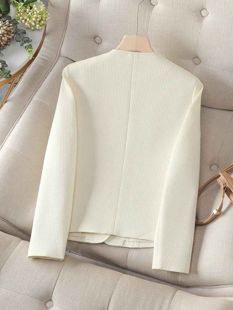 Seleneva | Geruite damesblazer – Chique korte blazer