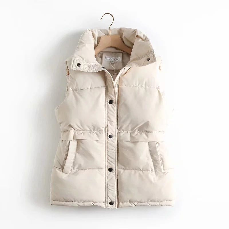 Jaelis | Gilet sans manches matelassé pour femme - Veste élégante sans manches, légère et chaude, style doudoune