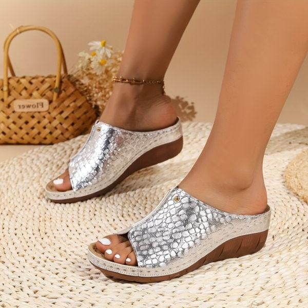 Zenora | Orthopedische instapsandalen voor dames – Chic comfort, boogondersteuning
