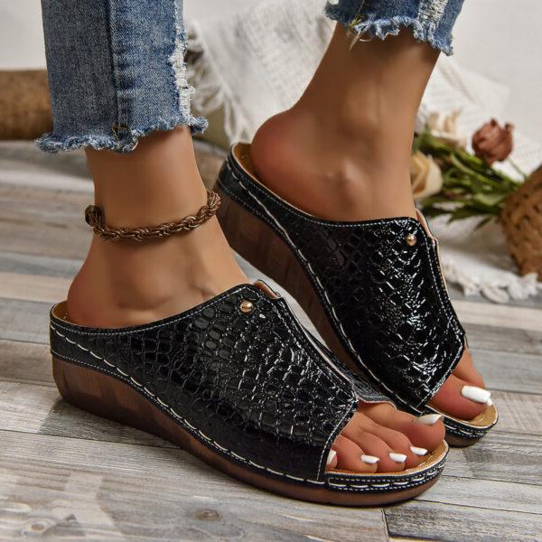 Zenora | Orthopedische instapsandalen voor dames – Chic comfort, boogondersteuning