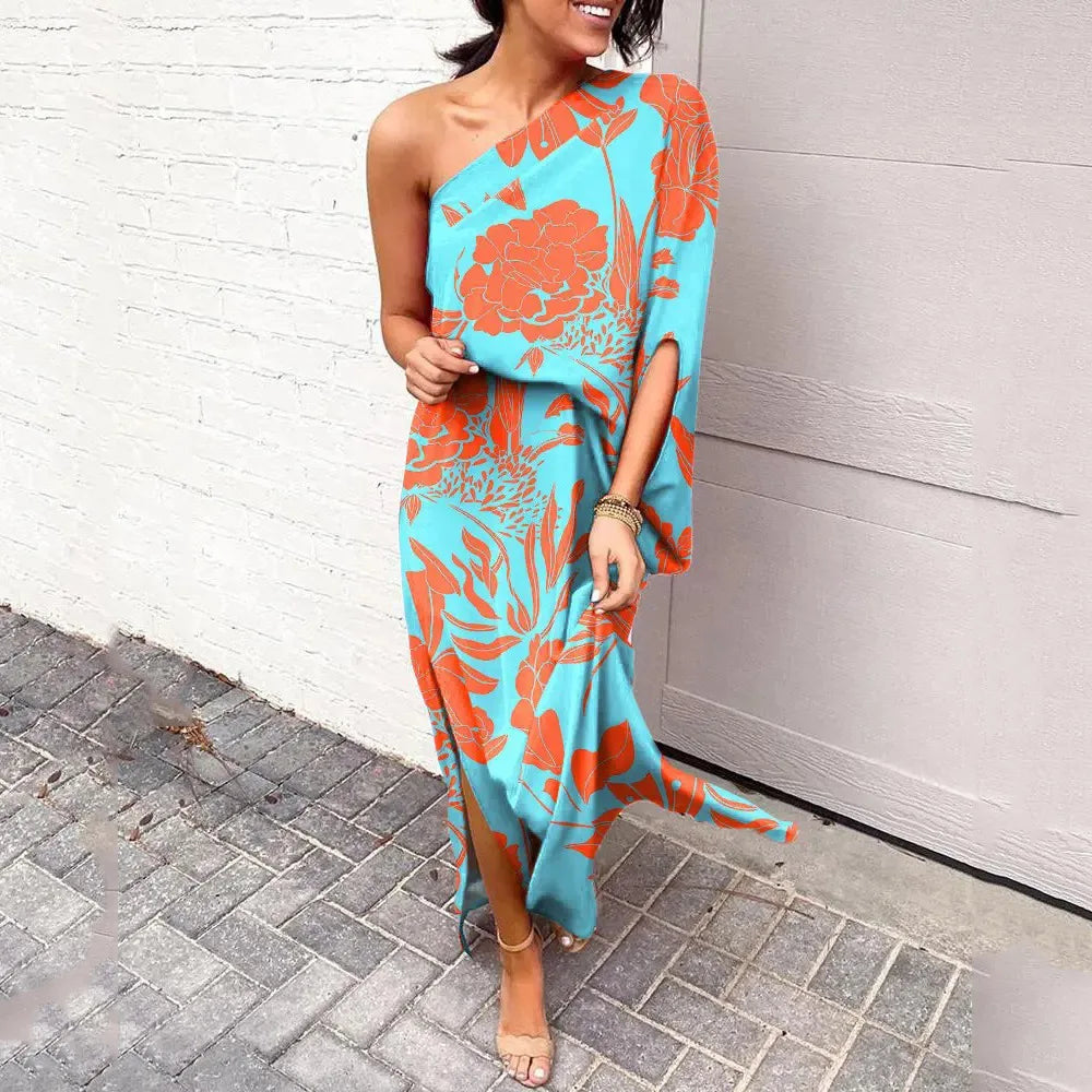 Aisryn | Dames one-shoulder jurk – elegante asymmetrische hals partyjurk