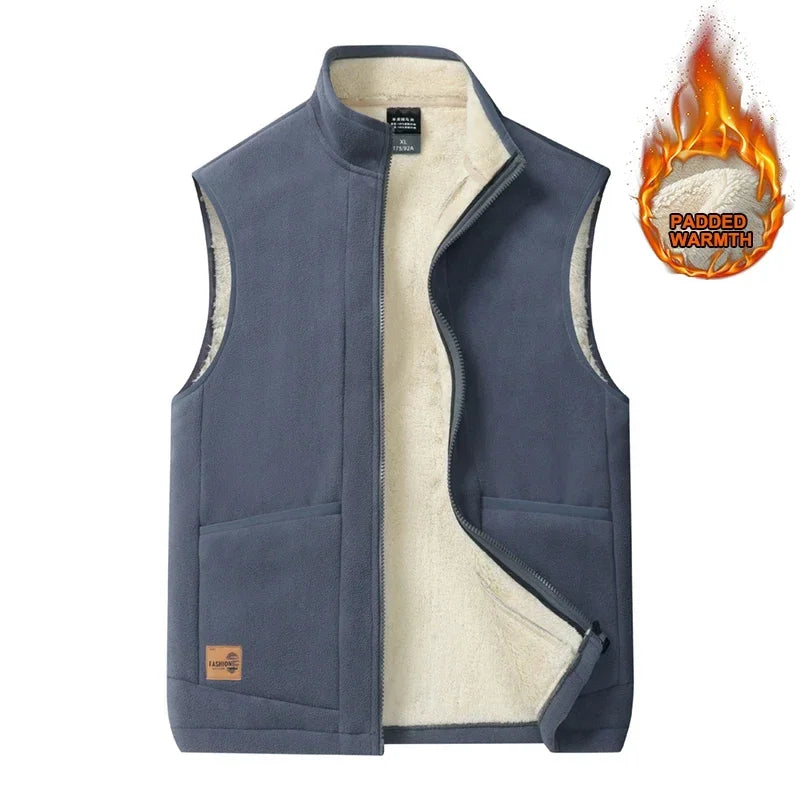 Norric | Warm mouwloos vest voor heren – Lichtgewicht vest met fleecevoering
