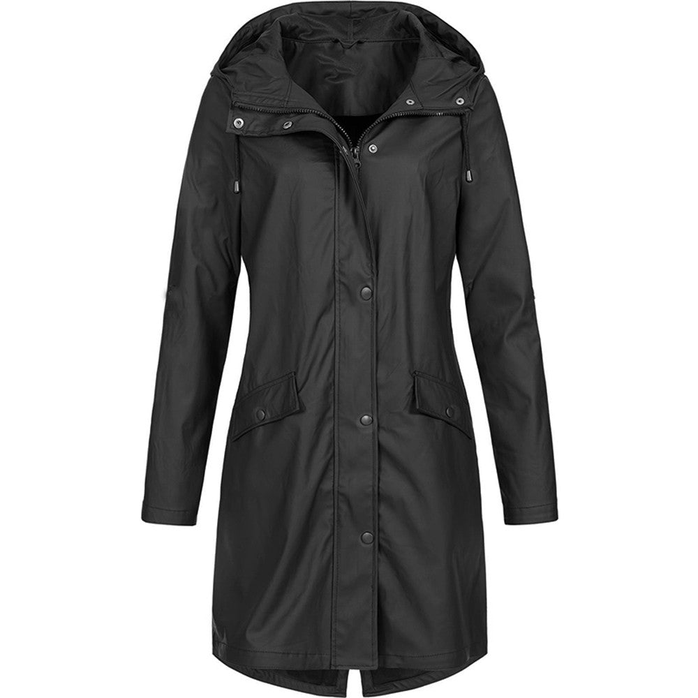 Eefje | Imperméable à capuche, léger, coupe-vent, veste décontractée pour les activités de plein air et les voyages