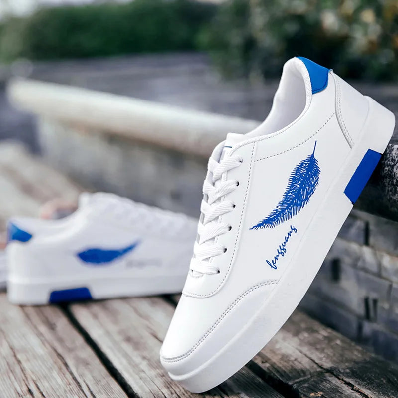 Rovex | Klassieke leren herensneakers – Ademend vetersysteem, comfortabele en duurzame schoenen