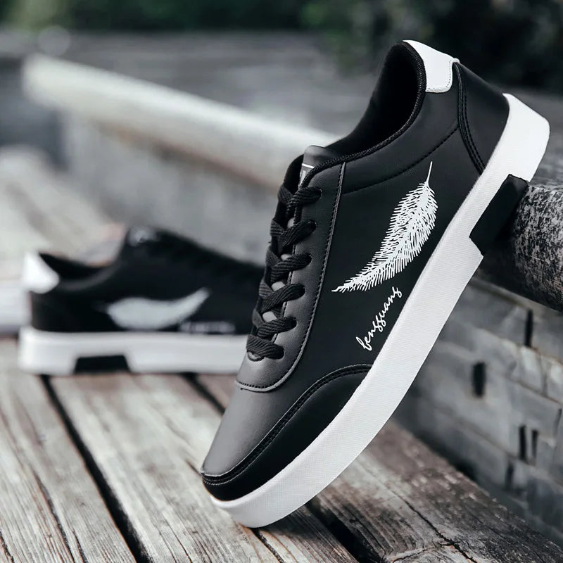 Rovex | Klassieke leren herensneakers – Ademend vetersysteem, comfortabele en duurzame schoenen