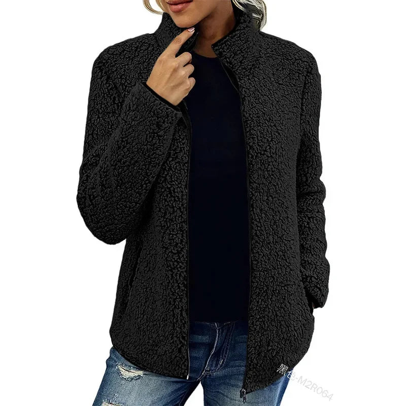Lyraelle | Veste polaire d'hiver pour femme – Veste décontractée chaude et légère