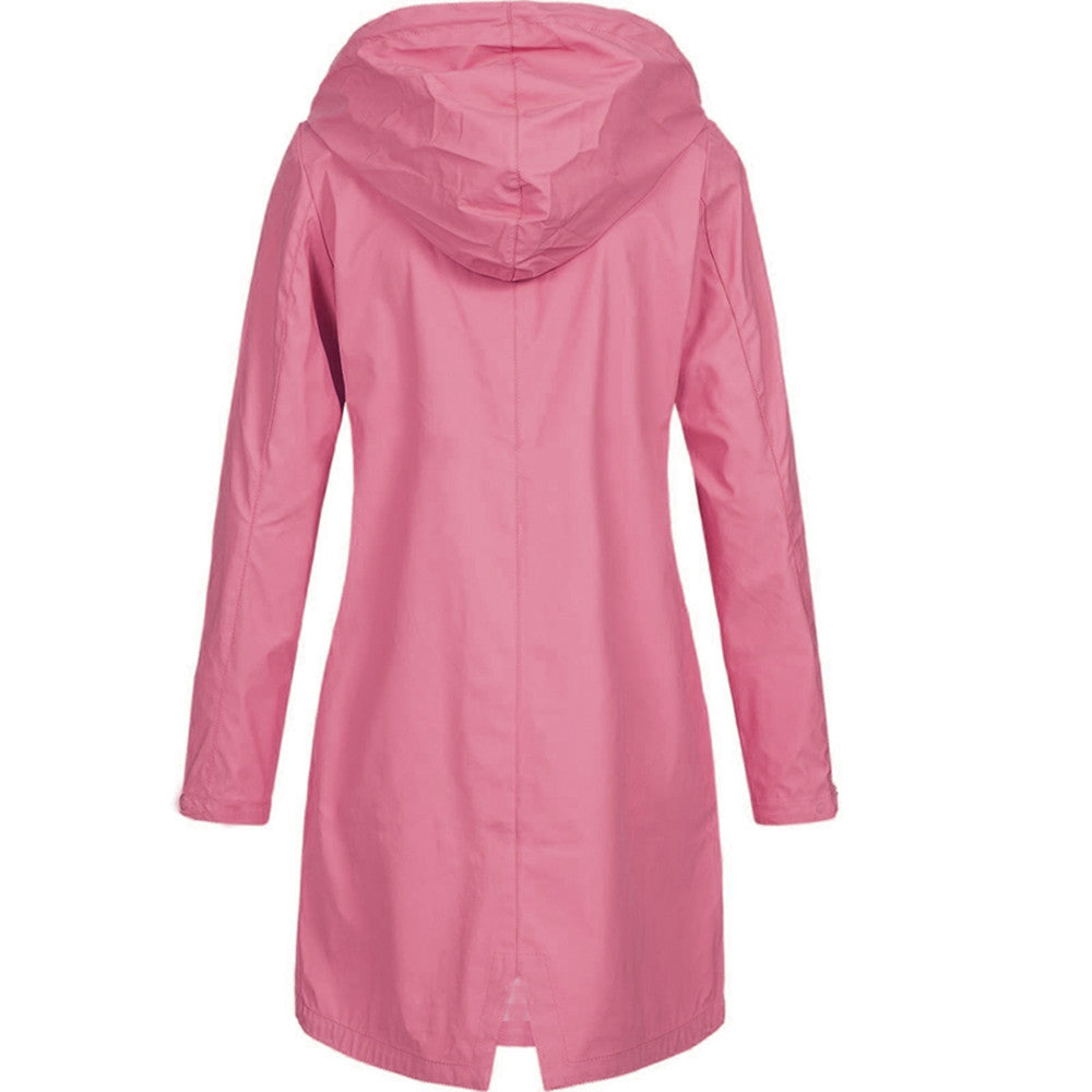 Eefje | Imperméable à capuche, léger, coupe-vent, veste décontractée pour les activités de plein air et les voyages