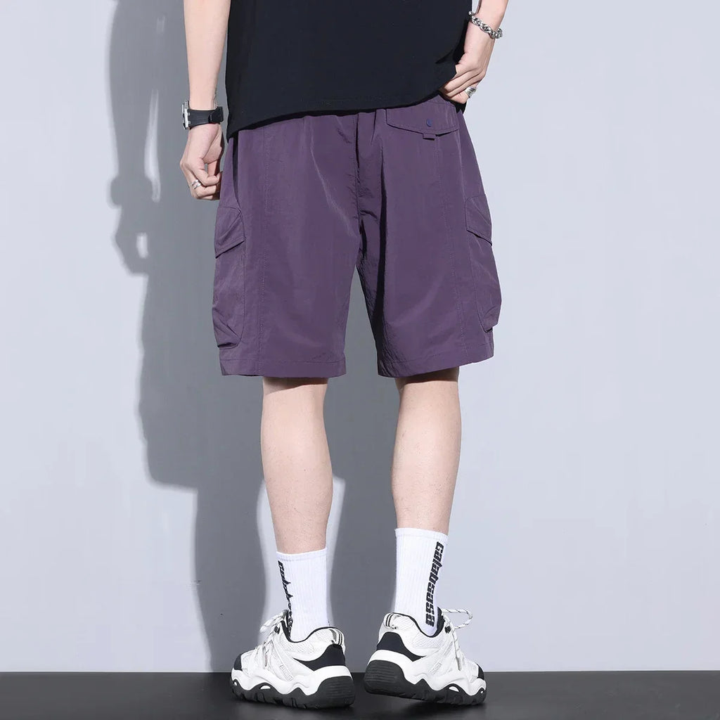 Zephor | Heren Cargo Shorts met Trekkoord – Lichtgewicht Ademende Zomer Casual Shorts