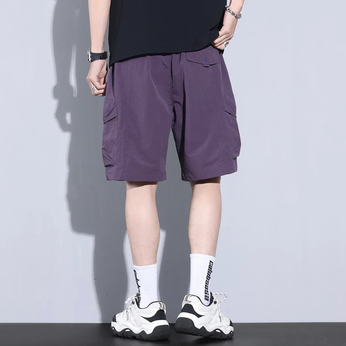 Zephor | Heren Cargo Shorts met Trekkoord – Lichtgewicht Ademende Zomer Casual Shorts