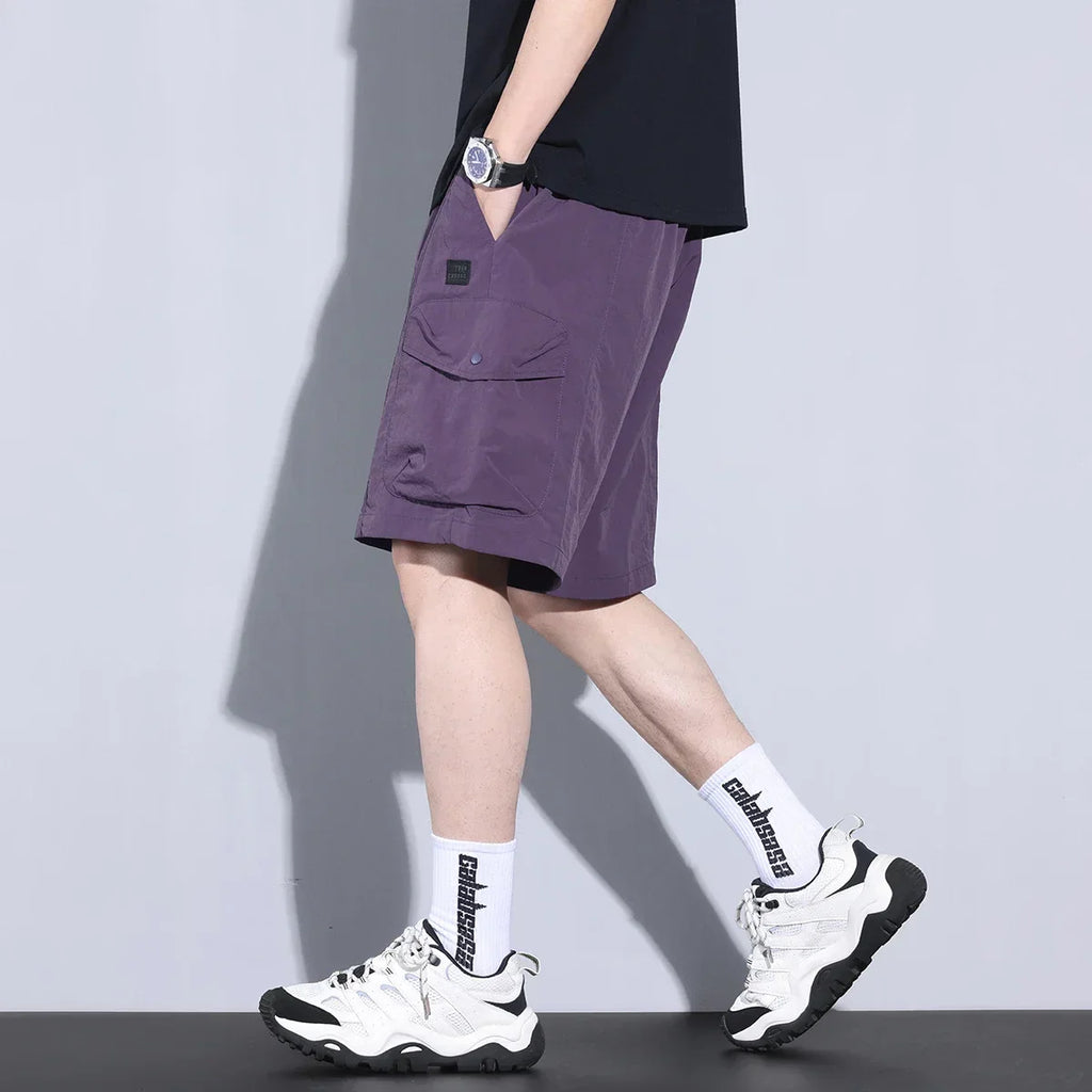 Zephor | Heren Cargo Shorts met Trekkoord – Lichtgewicht Ademende Zomer Casual Shorts
