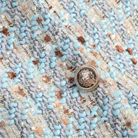 Sireya | Tweedblazer voor dames – parelmoer, één knoop