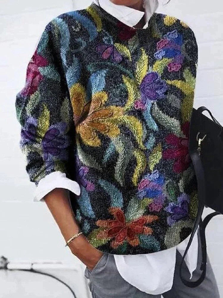 Kairis | Pull imprimé élégant – Haut en maille confortable et stylé pour l'automne et l'hiver
