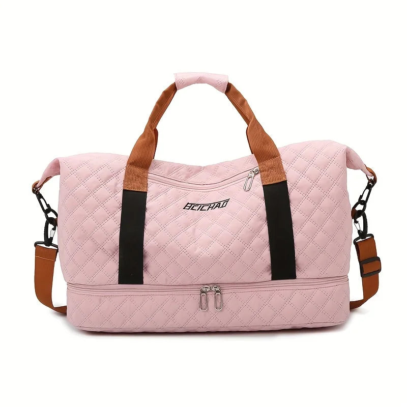 VaultVoyage | Grote reistas met schoenenvak - duurzame nylon weekendtas