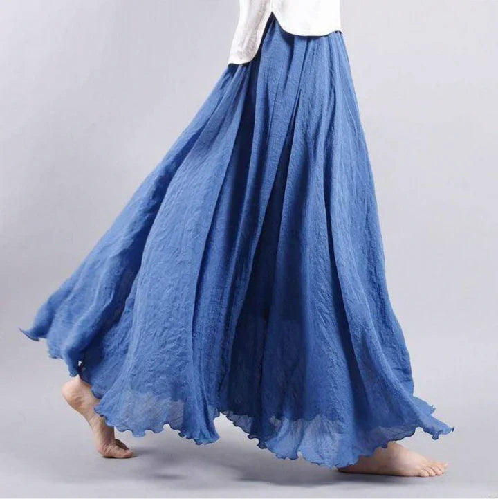 Angela | Elegante maxi-rok voor dames – soepel vallende lange rok met hoge taille