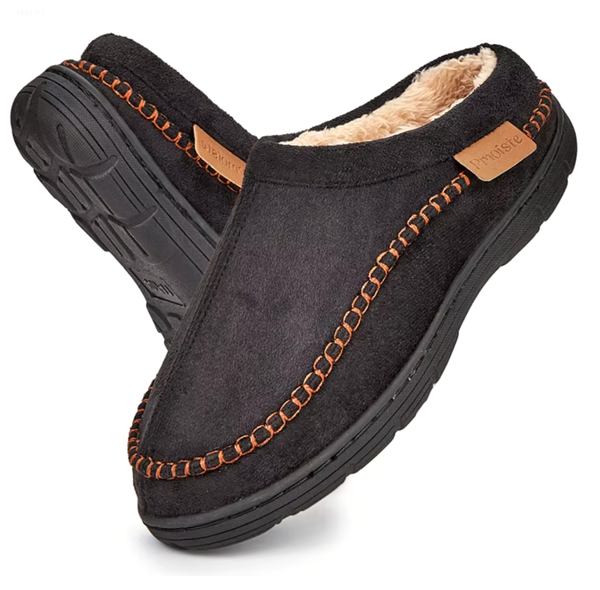 Magnor | Comfortabele herenslippers van traagschuim – warme fleecevoering voor binnenshuis met antislipzool voor comfortabel thuisgebruik