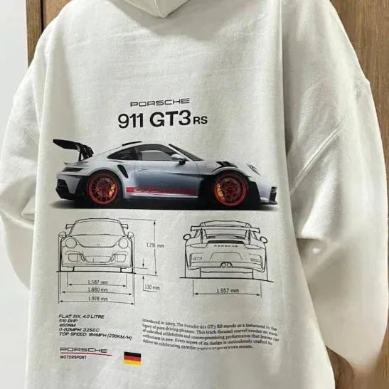 Zevran | Sweat à capuche oversize pour homme, style streetwear, imprimé graphique, coupe décontractée