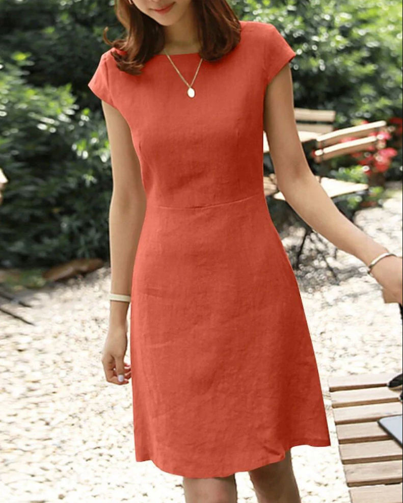 Feya | Elegante lichte dames zomer maxi jurk – Zwierige lange jurk
