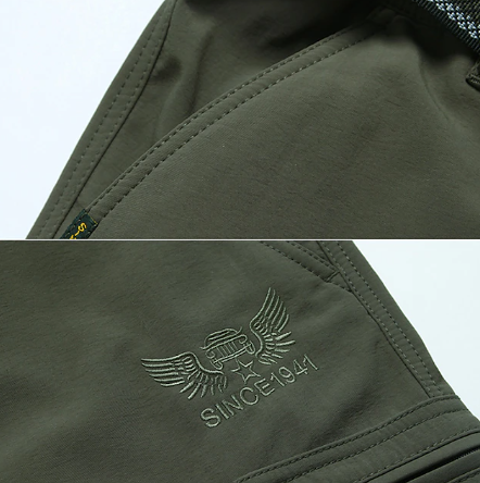 Gorien | Pantalon cargo homme - Doublure polaire d'hiver, déperlant, pantalon décontracté et outdoor