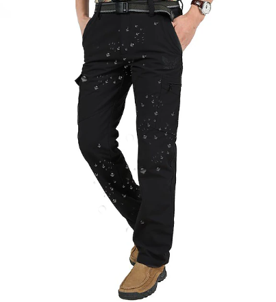 Gorien | Pantalon cargo homme - Doublure polaire d'hiver, déperlant, pantalon décontracté et outdoor