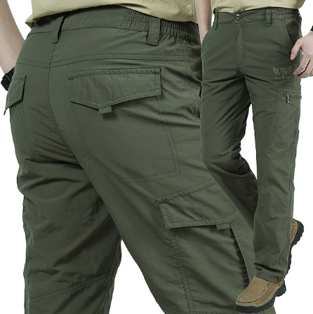 Gorien | Pantalon cargo homme - Doublure polaire d'hiver, déperlant, pantalon décontracté et outdoor