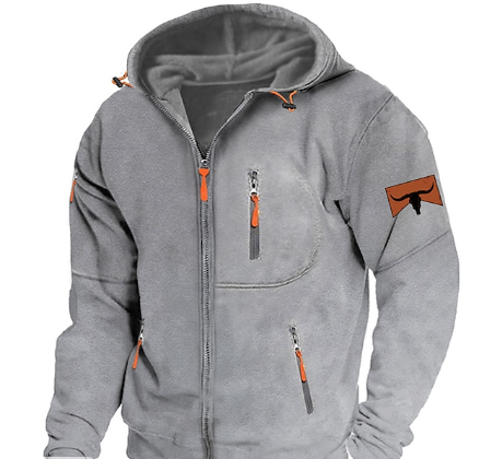 Draviel | Warme Hoodie met Ritssluiting - Zacht Fleece Sweatshirt met Ritssluiting, Comfortabele Casual Jas