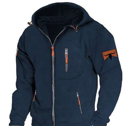 Draviel | Warme Hoodie met Ritssluiting - Zacht Fleece Sweatshirt met Ritssluiting, Comfortabele Casual Jas