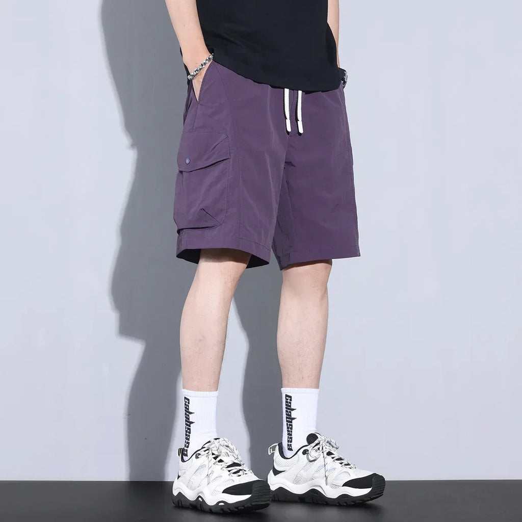 Zephor | Heren Cargo Shorts met Trekkoord – Lichtgewicht Ademende Zomer Casual Shorts