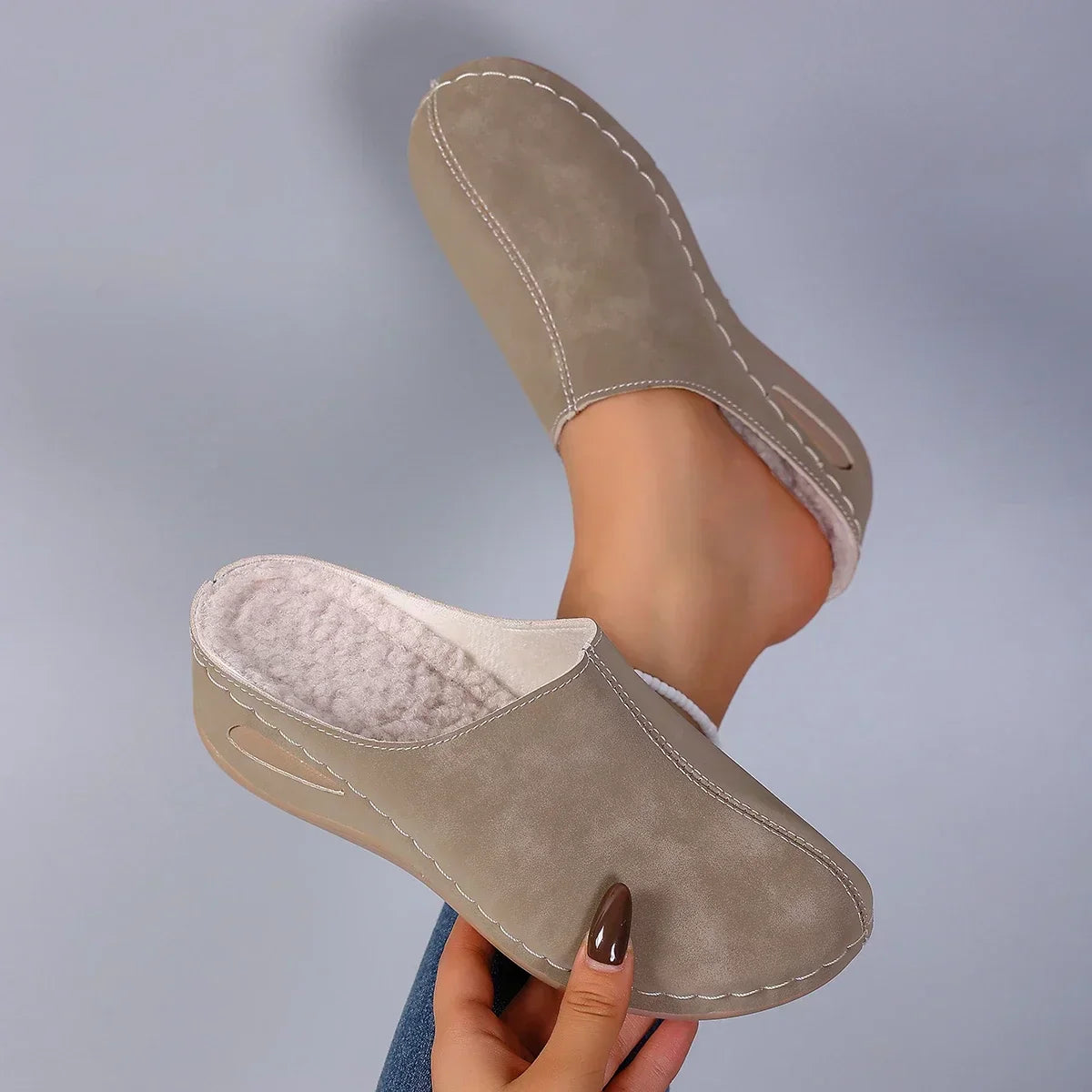 Demora | Instapslippers voor dames – zacht gevoerde comfortabele pantoffels, lichtgewicht en cozy slippers