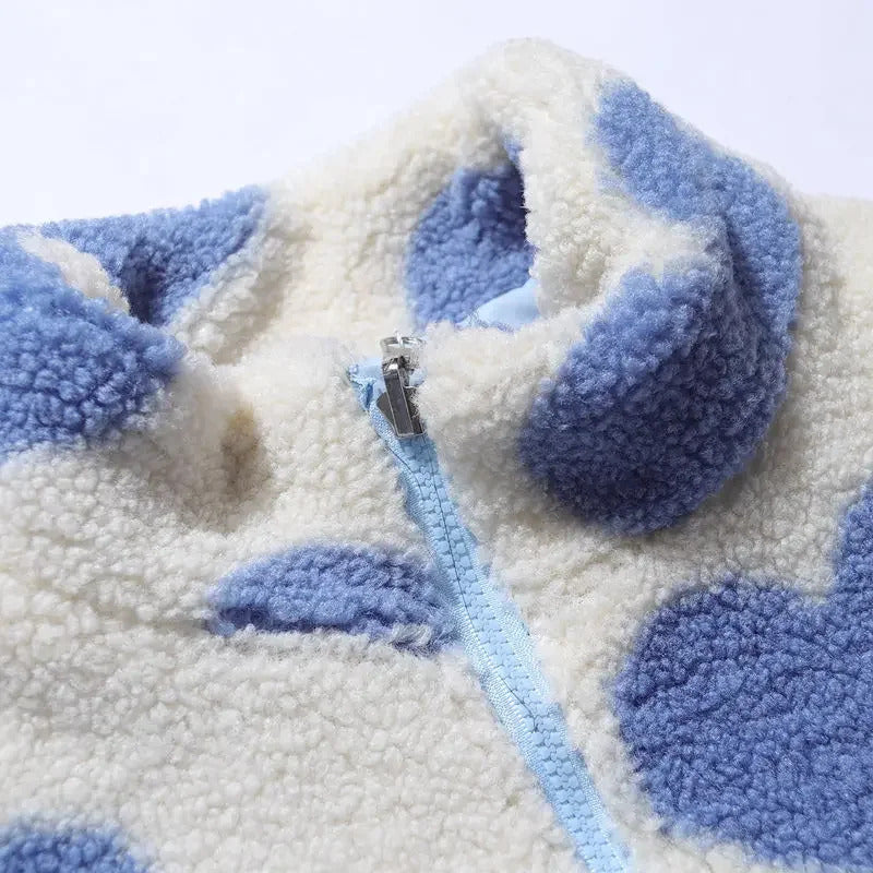 Amariel | Omkeerbaar jasje met hartjesprint voor dames – Comfortabele, lichtgewicht casual bovenkleding