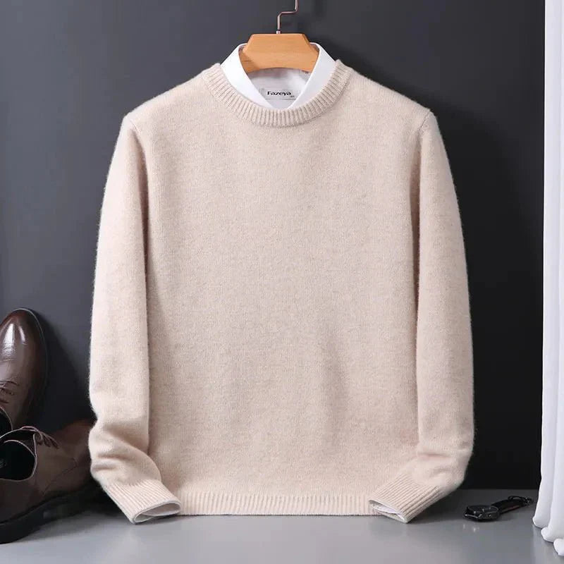 Fionara | Pull en laine à col rond pour femme – Tricot confortable, doux et chaud