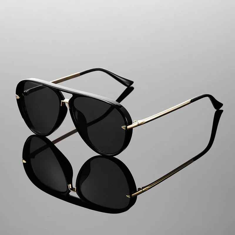 RayAviator | Heren aviatorzonnebril – UV400, gradientlenzen, lichtgewicht, retro metalen montuur