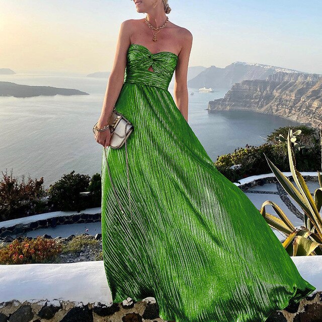Brynora | Elegante zomerjurk voor dames: chique, soepel vallende midi-jurk