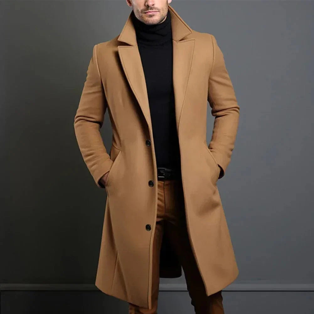 Cristan | Klassieke trenchcoat voor heren – Waterdichte overjas voor herfst en winter, elegante bovenkleding